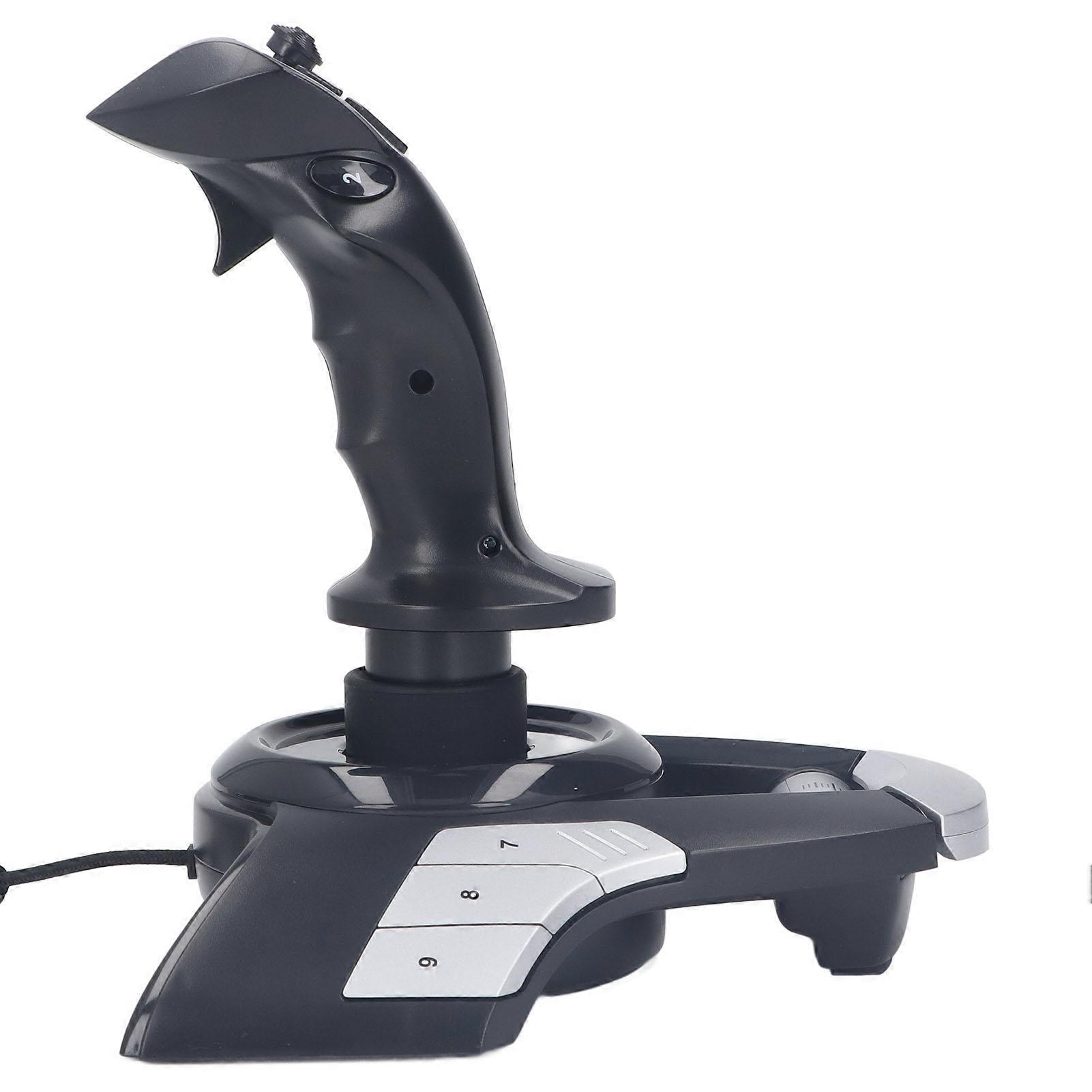Flight Joystick Controller 3D USB Wired Flight Simulator Stick Joystick Controller with Vibration Function