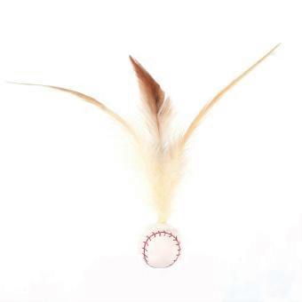 3pcs Interactive Feather-Ball Toy Set for Cat Bouncy Balls for Indoor Cat High Rebound Pet Flutter Balls