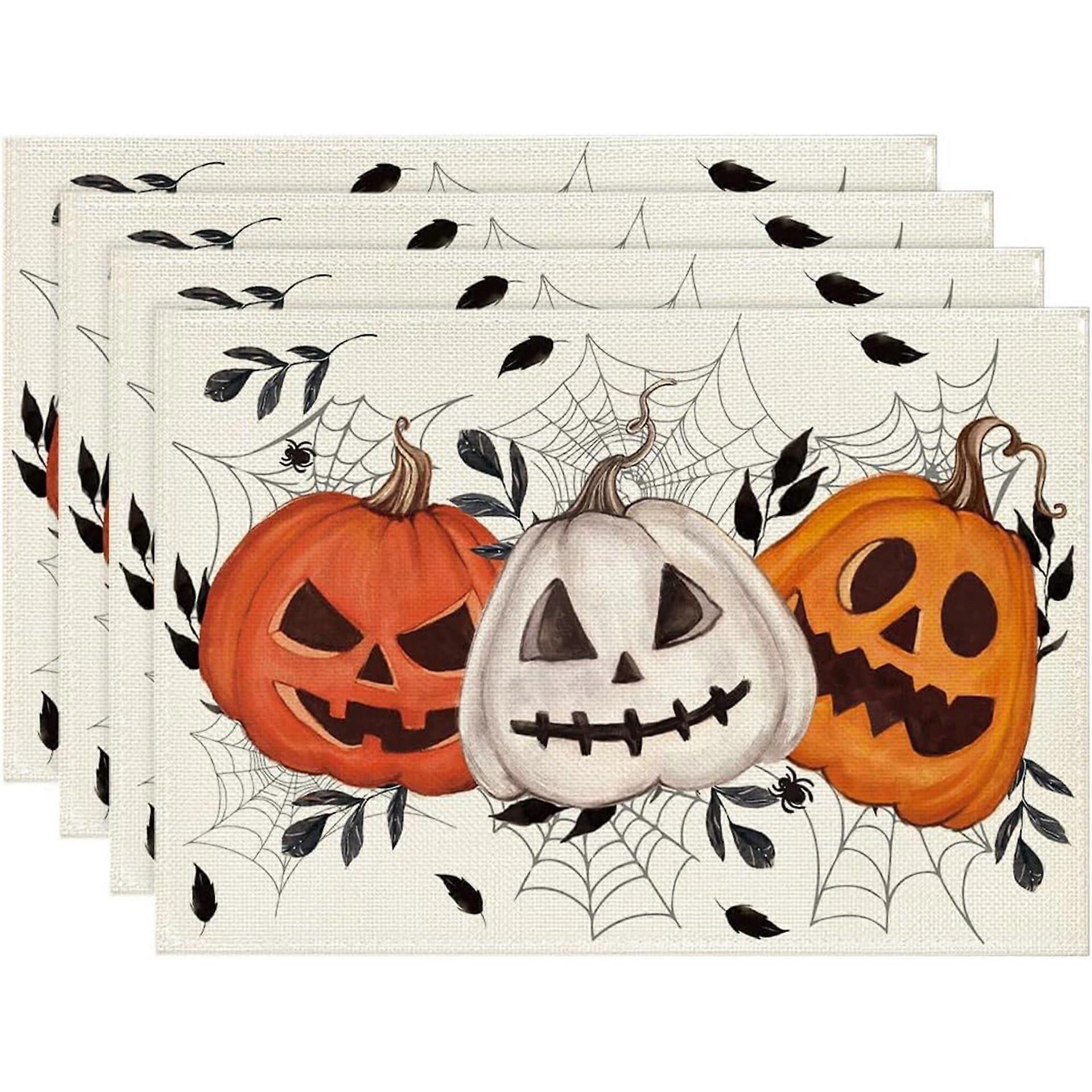 Spun Polyester Halloween Placemat Set