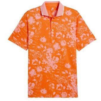 Puma Mens Mattr Rose Performance Polo Shirt