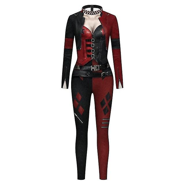 Jumpsuit Print Plus Skinny Elastic Policewoman Size Long Sleeve