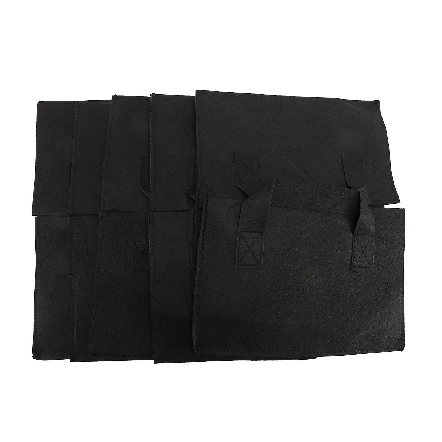 5 Pack Fabric Raised Bed,Square Flower Grow Bag Vegetable Planting Bag Planter Pot with Handles for