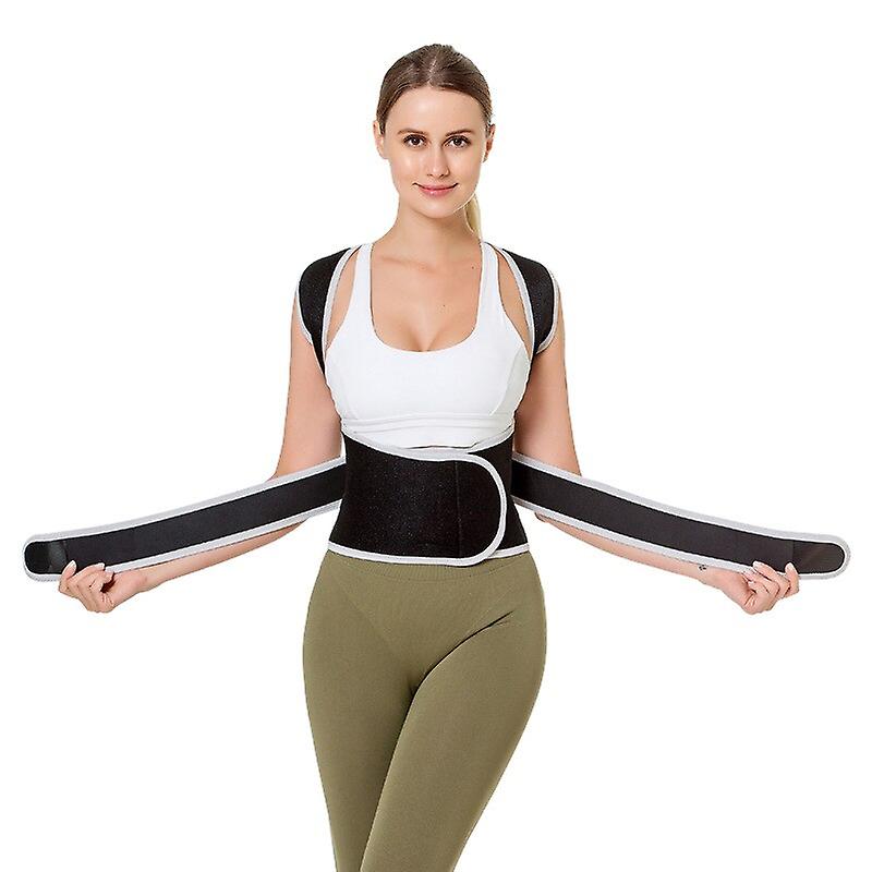 Neck Back Posture Corrector Protective Sport Adjustable Back Support-