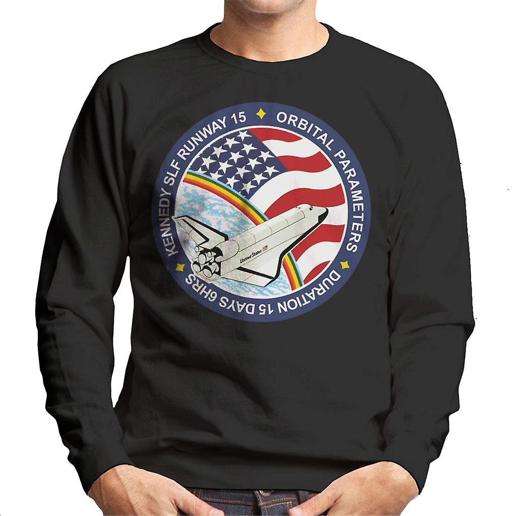 NASA STS 61B Space Shuttle Atlantis Mission Patch Men's Sweatshirt