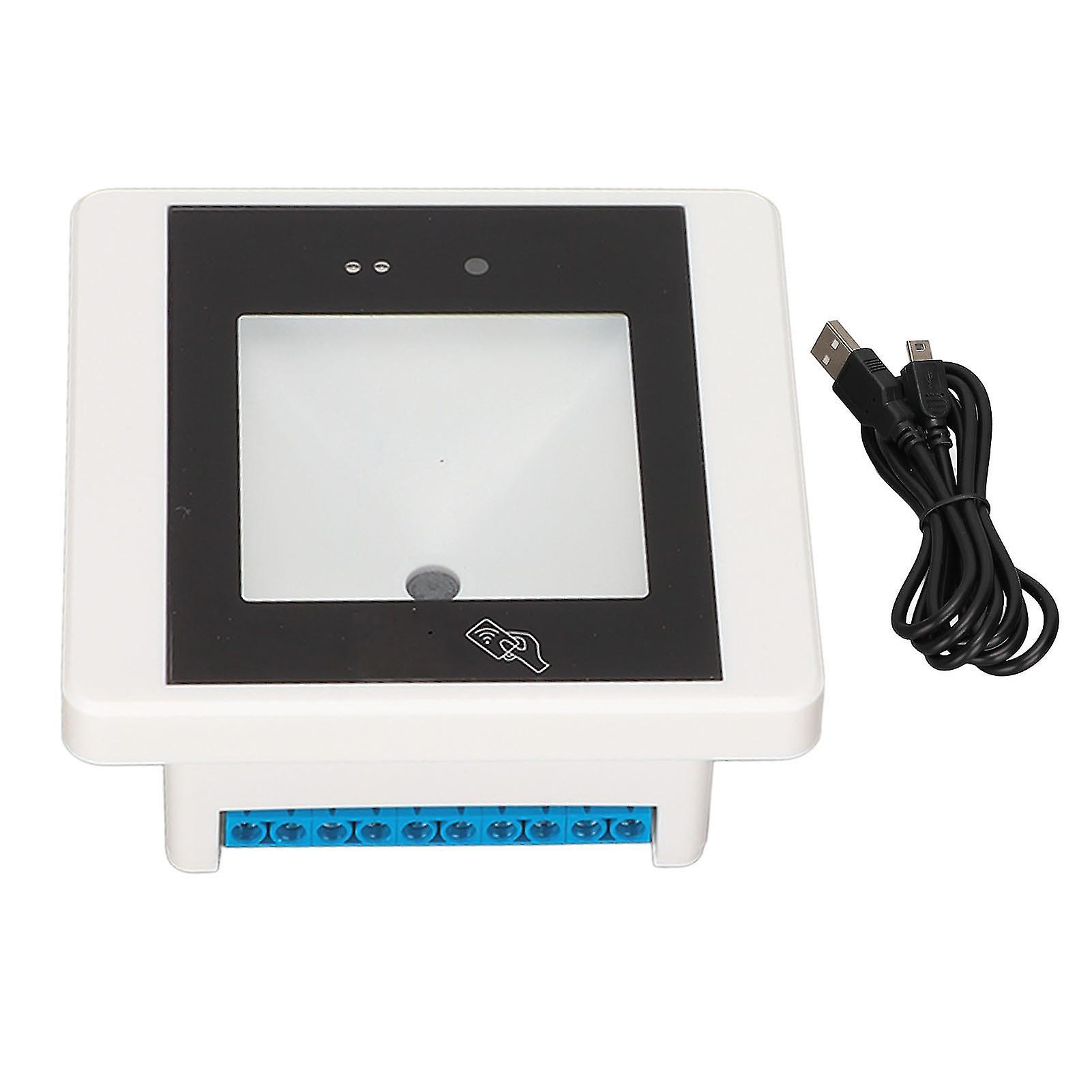 Barcode Scanner Multipurpose Desktop 1d 2d Qr Barcode Access Control Card Scanner Ic Id Readerr35c White