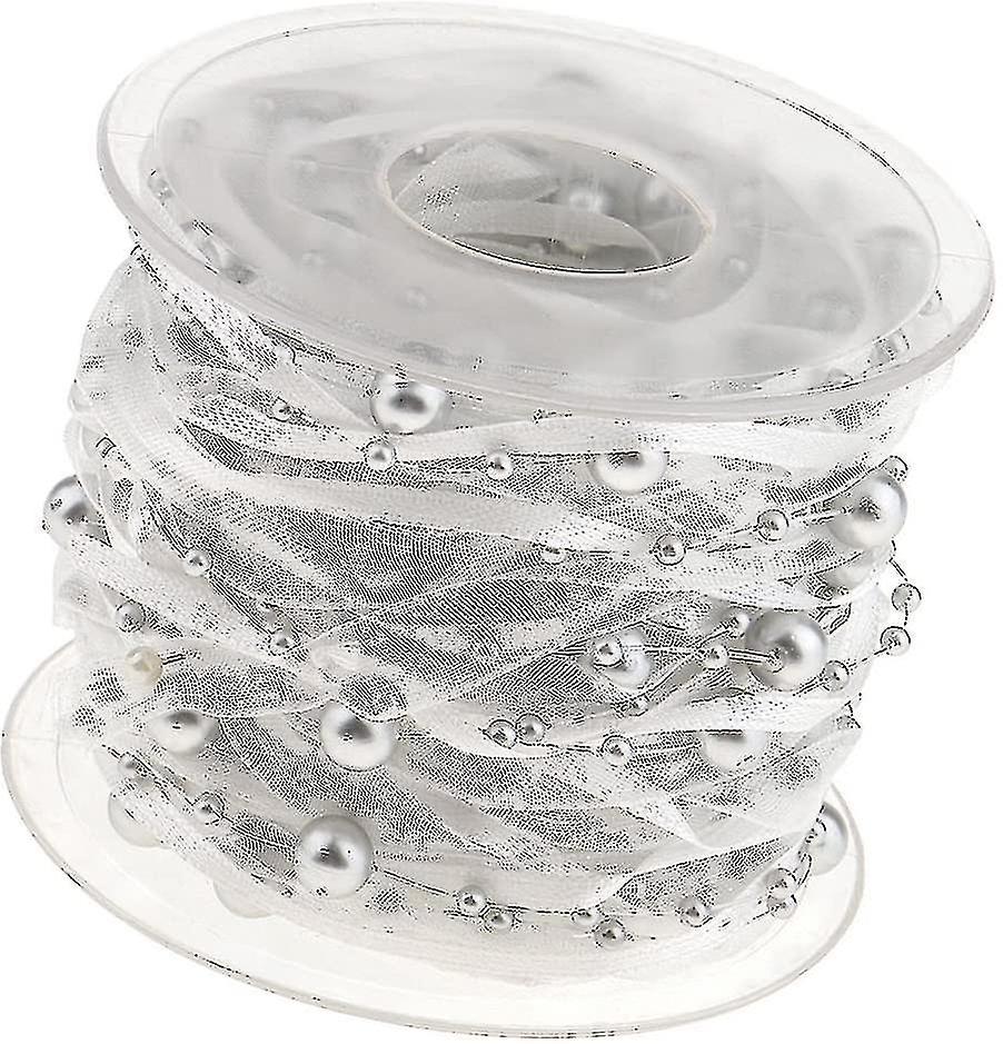 10 Meter Pearl Ribbon Ribbon Pearl Garland Gift Ribbon Deco Ribbon Pearls