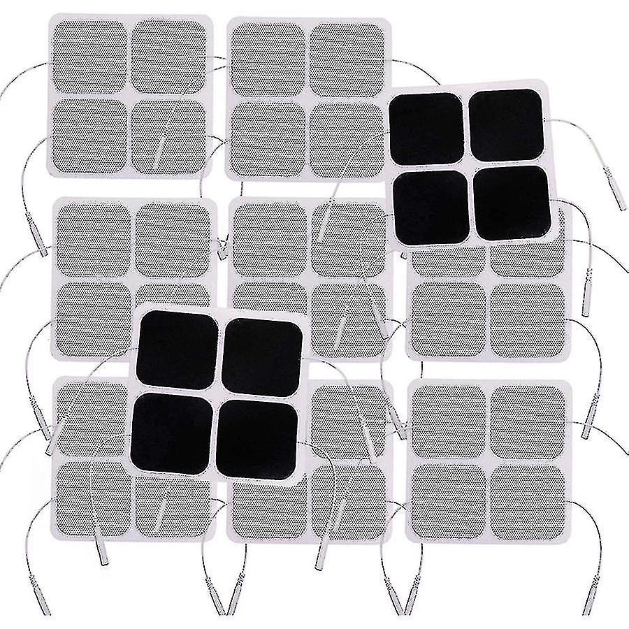 40Pcs Tens Unit Pads 2x2 Electrodes For Ems Muscle Stimulator Electrotherapy Pads