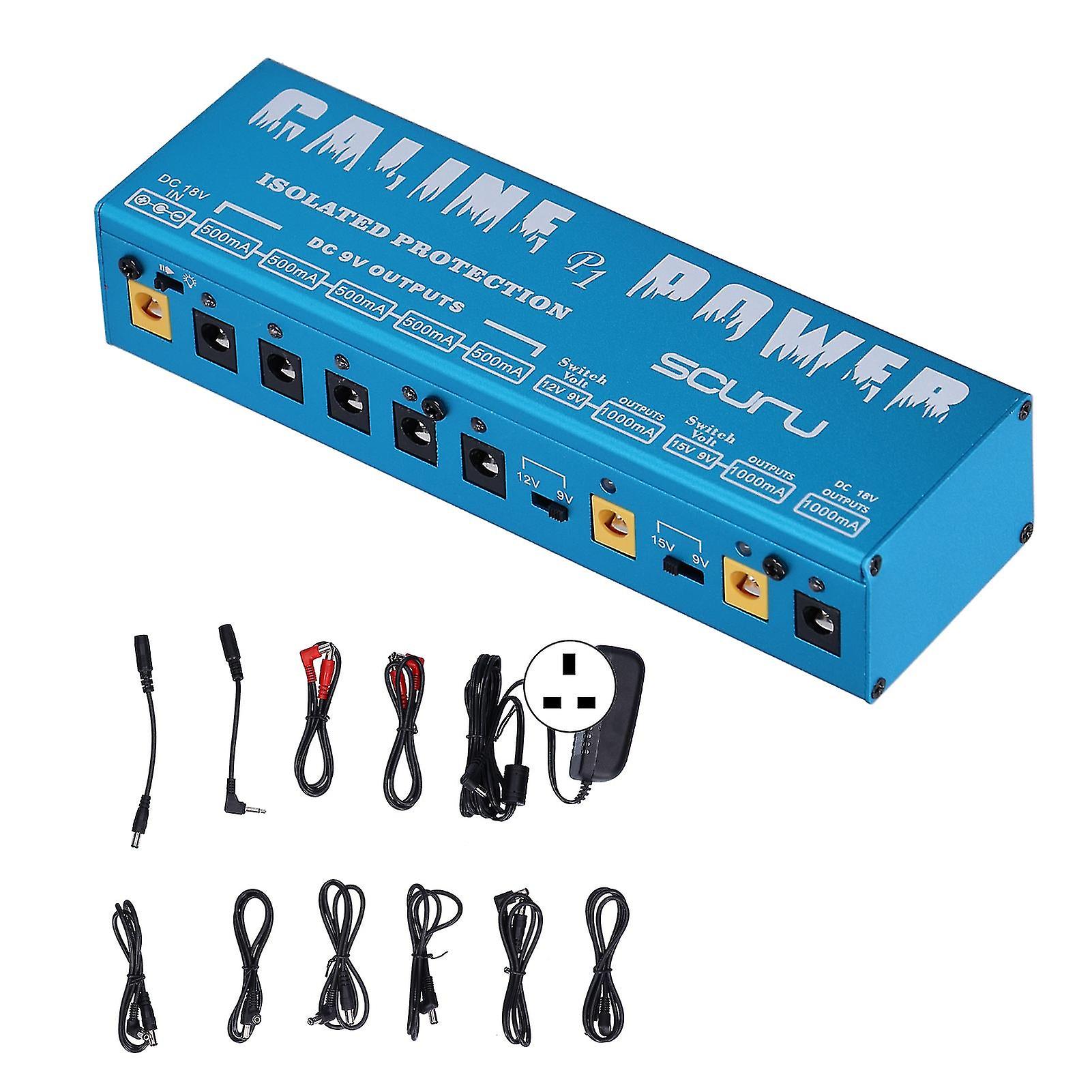 Cp05 Guitar Effect Pedal Multiway Power Supply P1 Effect Pedal Isolated Power Supply 100240vuk Plug
