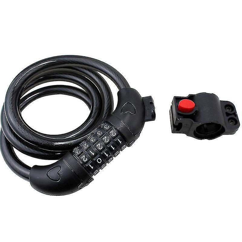 Bike Lock 5 Digit Code Combinatio Bicycle Lock Bicycle Security Lock Bicycle Equipment Anti-theft Lock