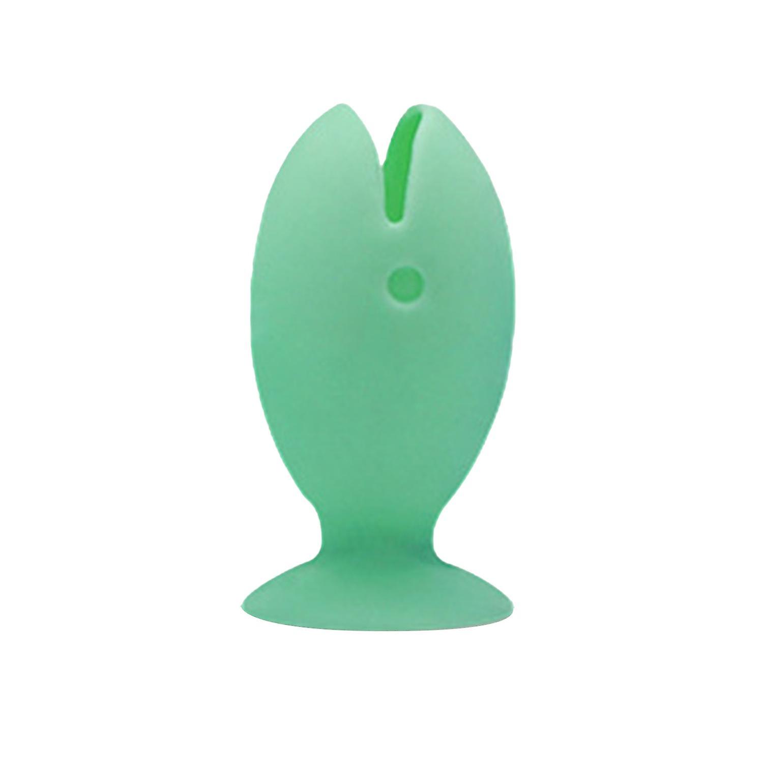 Toothbrush Holder Vertical Silicone Cute Cartoon Fish Toothbrush Base Makeup Brush Storage Tool