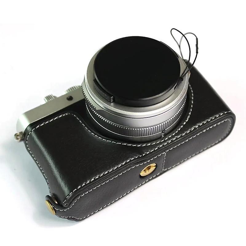 ライカD-lux7のための本革の半身カバーのカメラケース