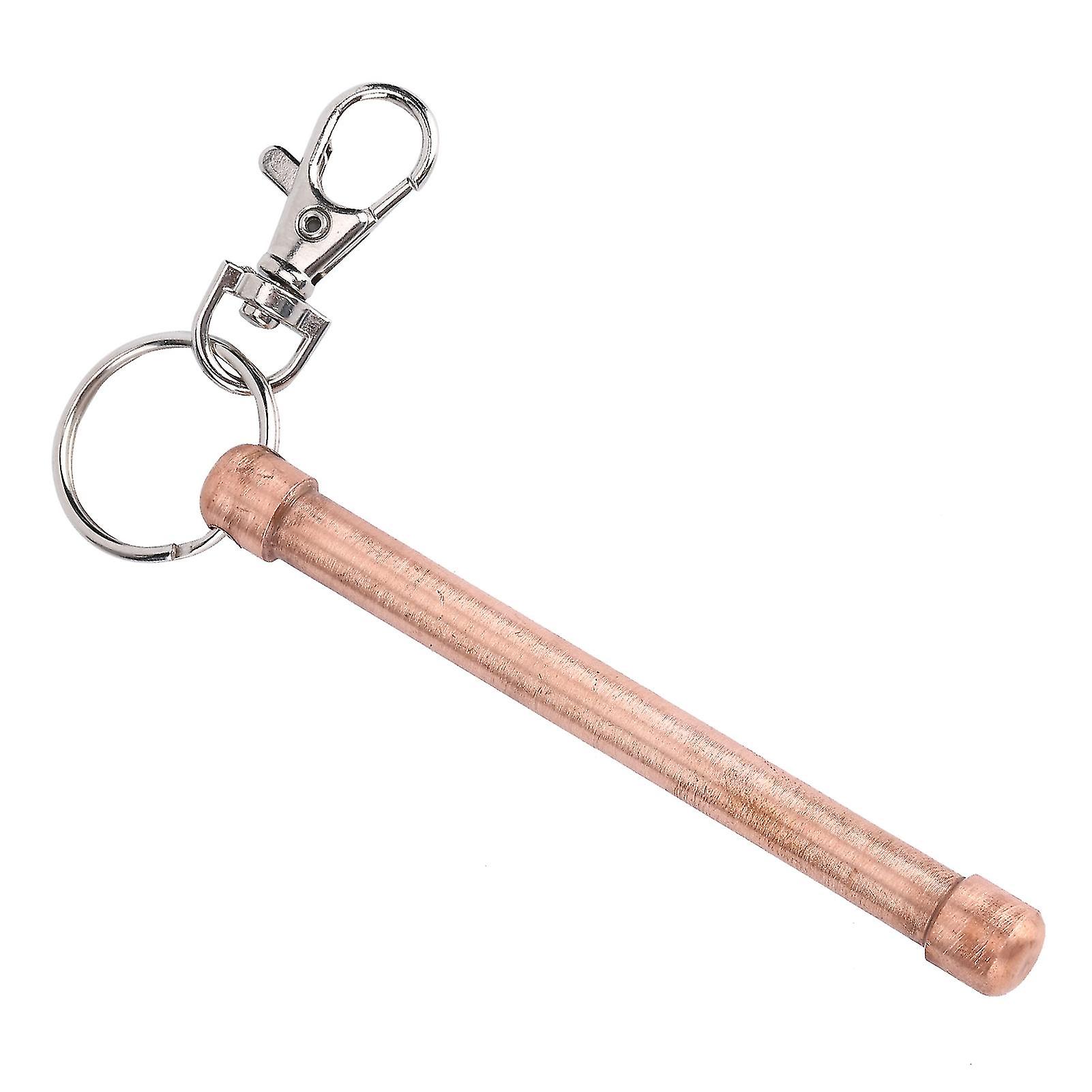 Touch Button Press Tool Non Contact Copper Elevator Button Pusher Tool Hand Cleaning Roller Protection with Key Chain