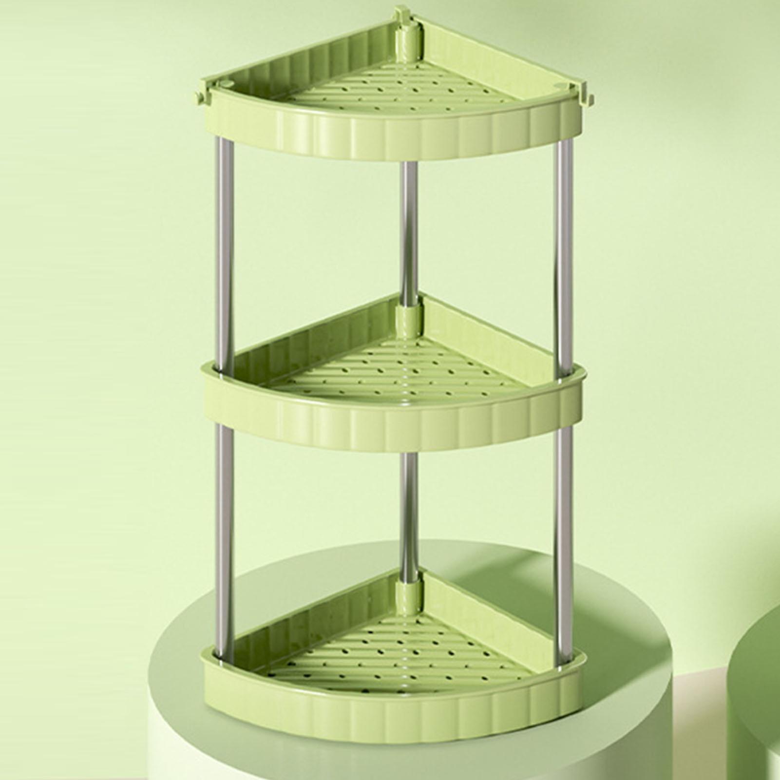 3 Tier Kitchen Seasoning Organizer Space Saving Spice Rack Organizer with Hooks for Condiments Spices Bottles