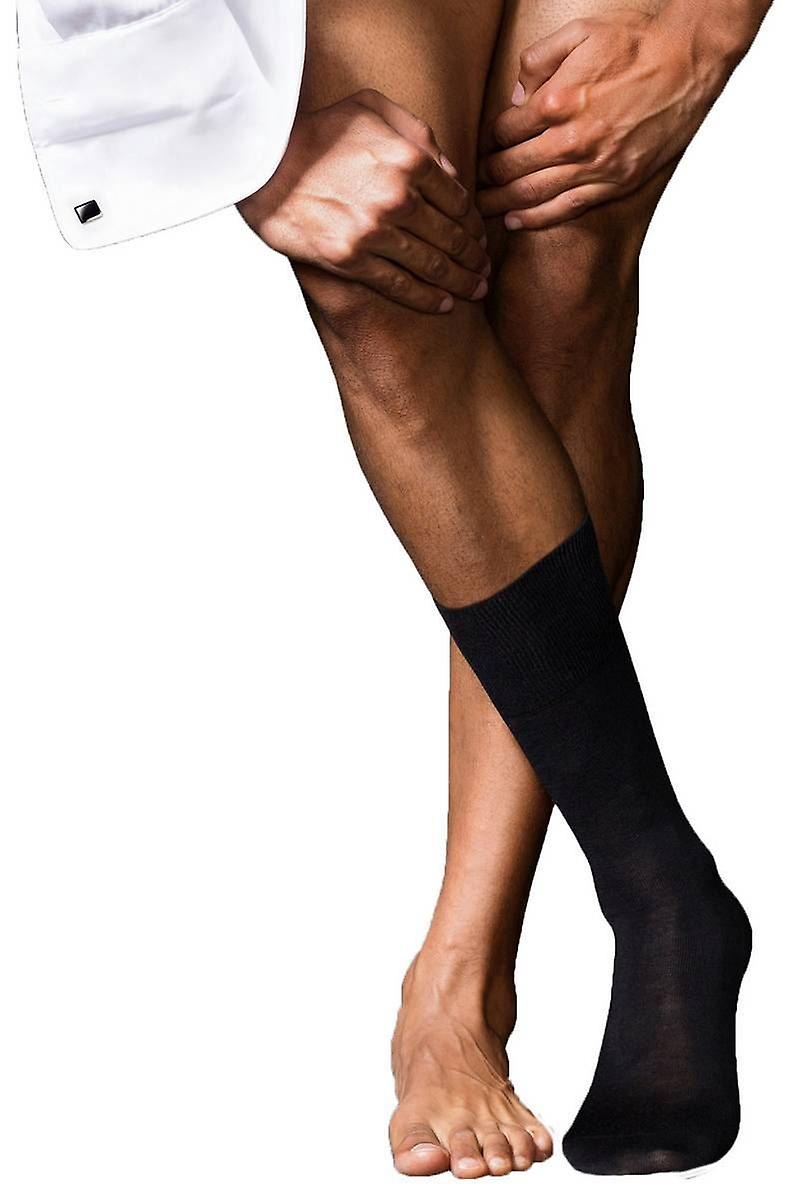 Falke No6 migliore Merino e seta calze - nero