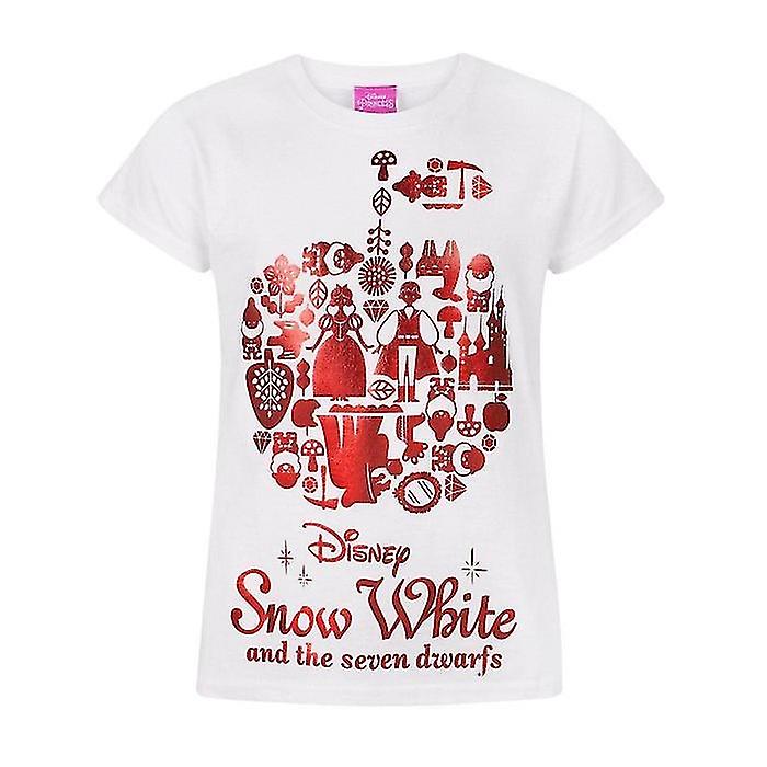 Snow White And The Seven Dwarfs Girls Foil Short-Sleeved T-Shirt