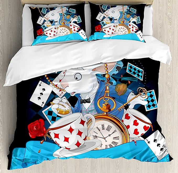 不思議の国のアリス　ピローカバー　2柄×2枚セット 敷き布団カバー 不思議の国のアリス ピローカバー 2柄×2枚セット 敷き布団カバー