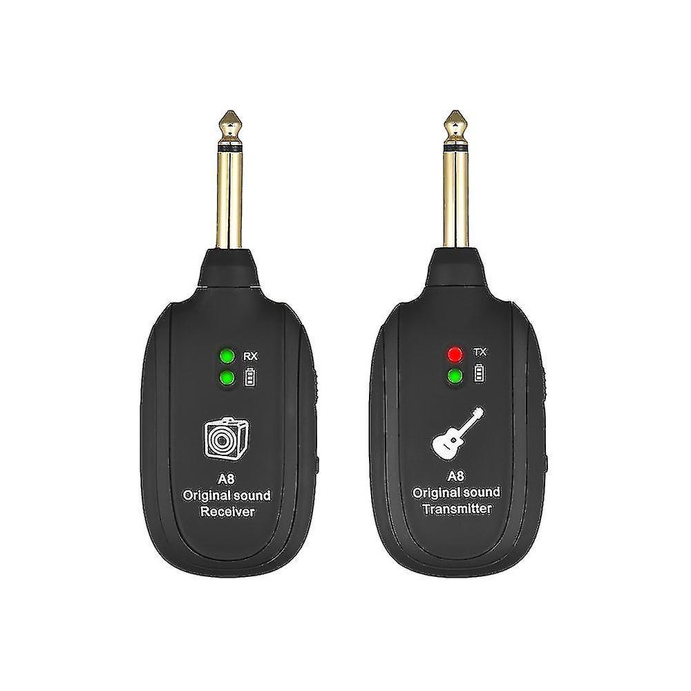 Gitar trådløst system 20Hz-20khz akustisk overføring oppladbar sender mottaker for utvalgte