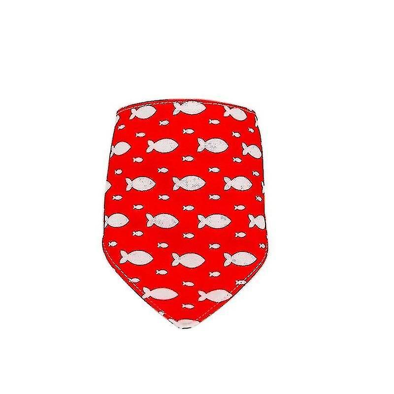 Bird Cage Bird Baths Red Bottom Fish Pet Scarf Three-layer Thickened Waterproof Saliva Towel Size: L