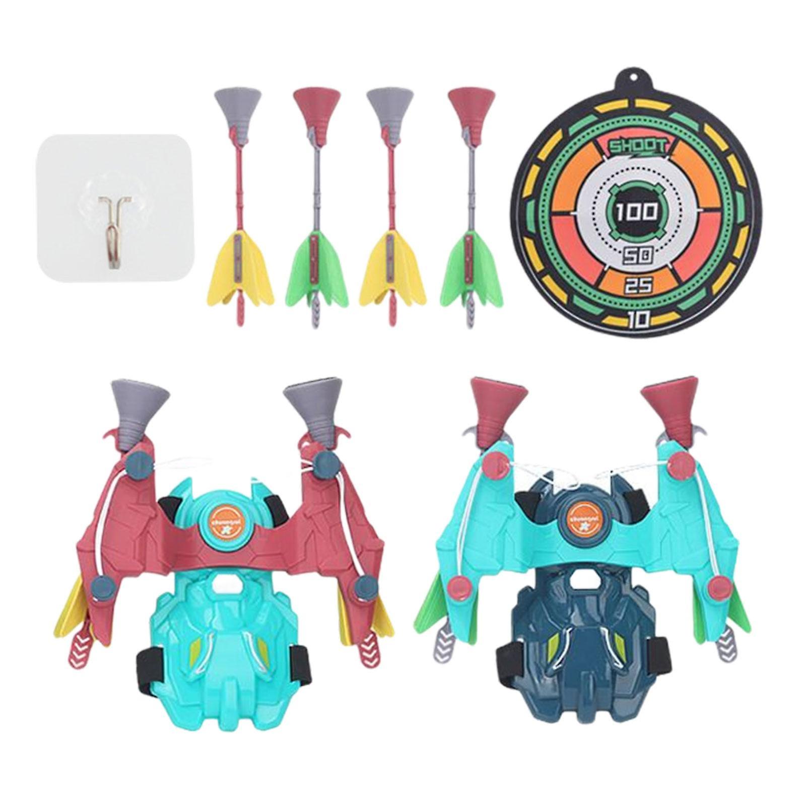Wrist Dart Launcher Toy Hand-Held with 4 Soft Darts for Boy Launcher Toy