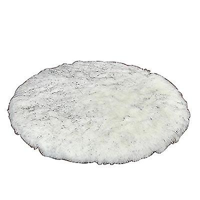 60Cm Gray Plush Round Bedroom Carpet Round Cushion Az1979