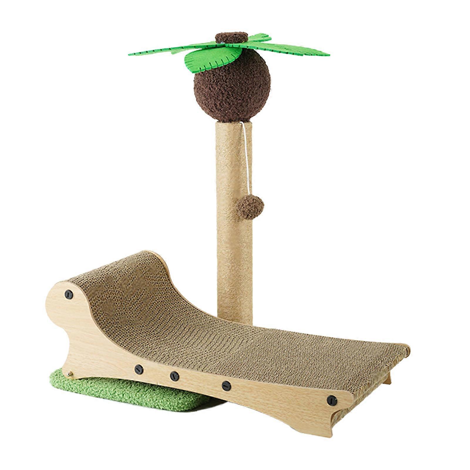 Cat Scratching Post with Beach Chair Multifunctional Sisal 4 Season Universal Cat Scratching Board Nest 