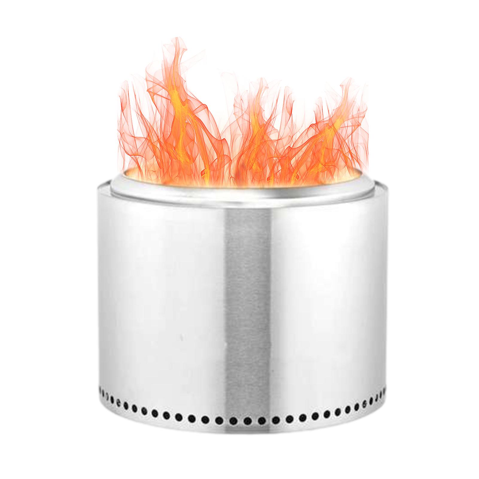 Eldstad Bärbar Utomhus Vedeldad Uteplats Bakgård Eldstad för vinter