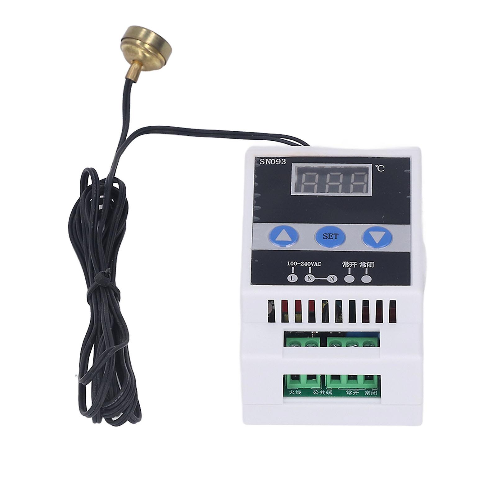 SN093 Digital Temperature Controller 110-240V 3-Digit LED Display