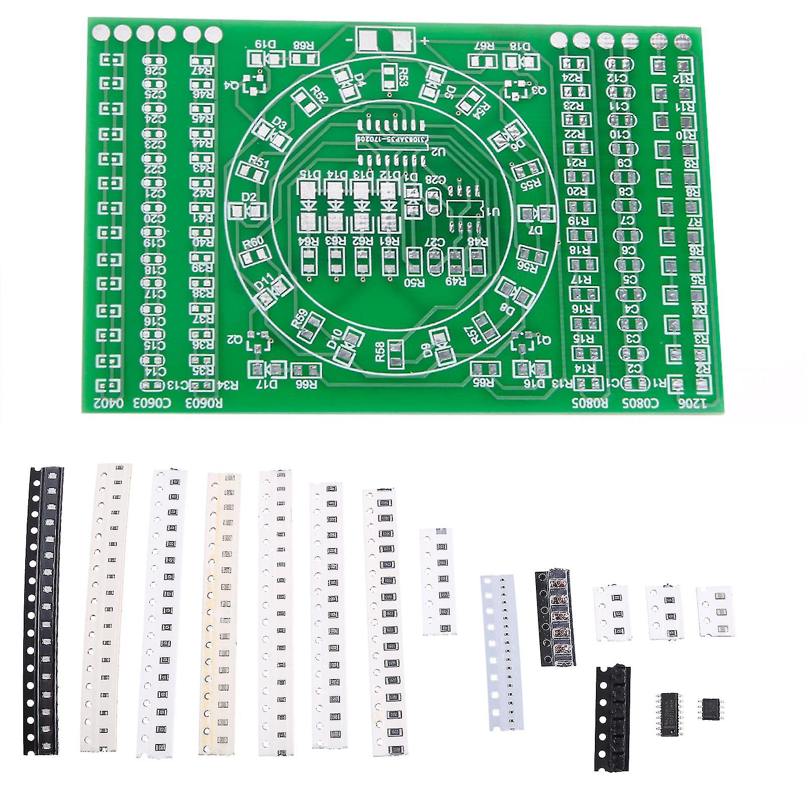 Smd Flashing Led Components Soldering Practice Board Skill Electronic Circuit