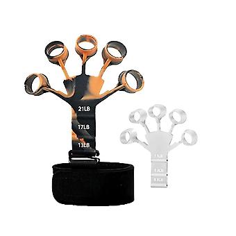 2pcs Finger Strengthener, Finger Exerciser, Hand Grip Strength Trainer Guitar Finger Strength Train