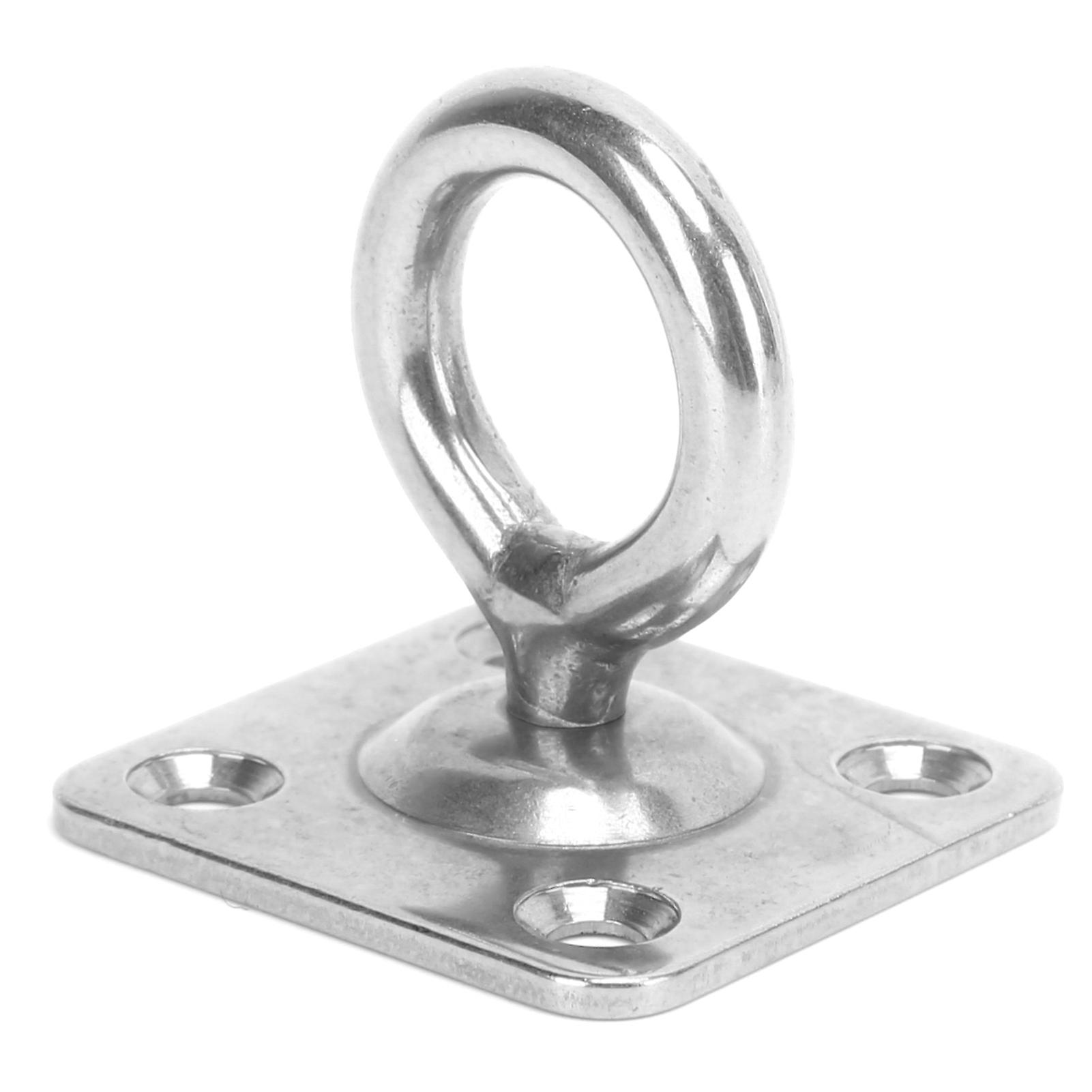 Stainless Steel Ceiling Hooks Corrosion Resistant Pad Eye Plate U Hooks for Seawater Environment Operation6MM