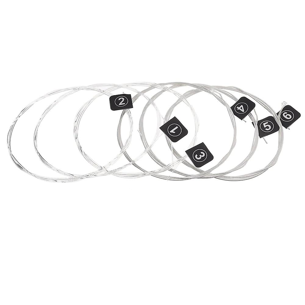 6Pcs/set Classic Guitar Strings Nylon Thread Silver Plated Wire Strings Guitar Accessories