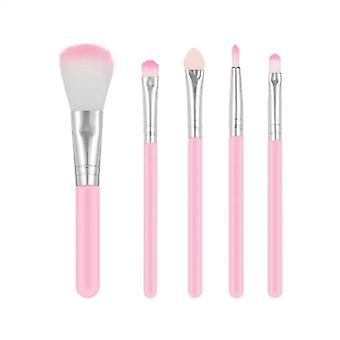 99% Sale Makeup Brushes 5pcs Portable Loose Foundation Powder Eye Shadow Concealer Brush Eyebrow Brush Makeup Beauty Tools~17824