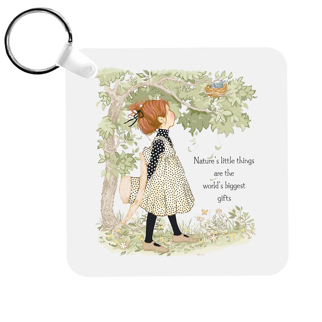 Holly Hobbie Natures Little Things Dark Text Keyring