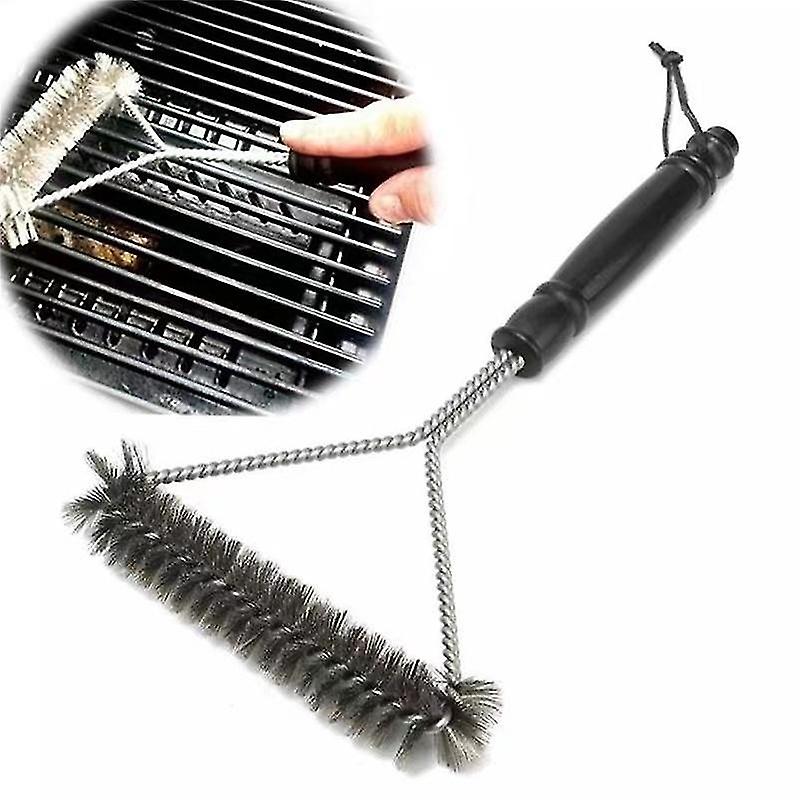 Grillbørste i rustfrit stål 12 tommer kobbertråd