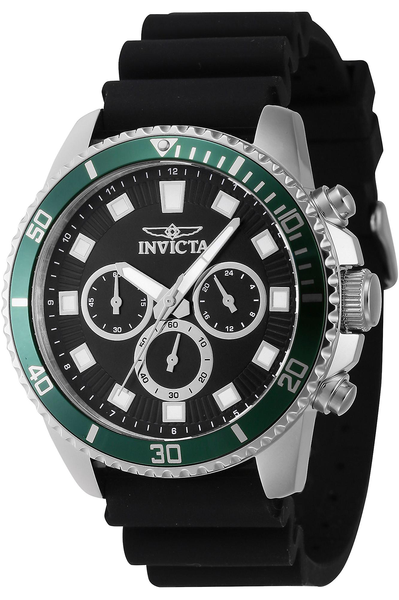 Invicta Quartz Pro Diver 46086 - Cronógrafo de cuarzo macho de silicio