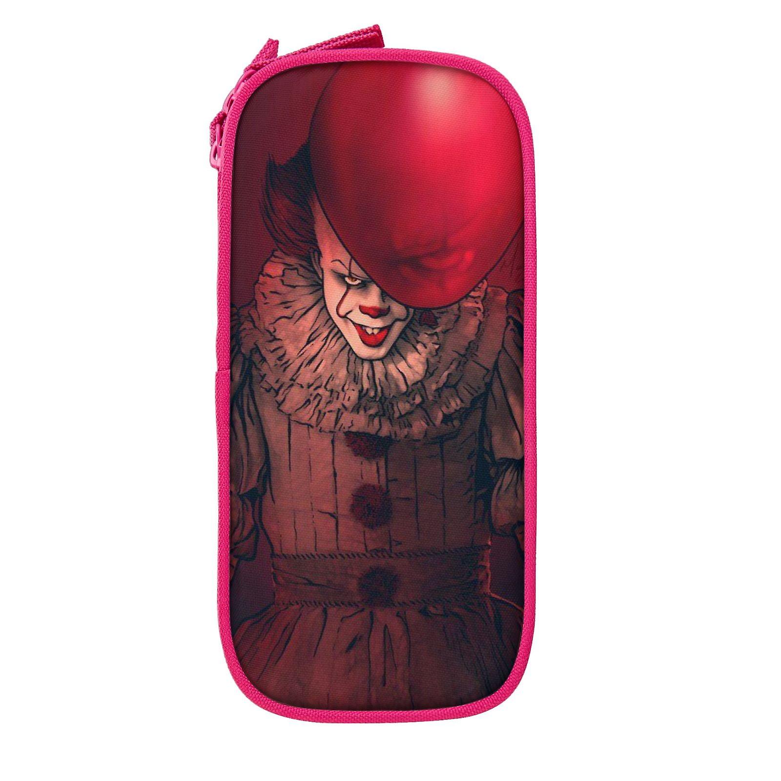 ジッパー付きペニーワイズペンケース、大容量ペンポーチ、大容量収納バッグ、耐久性のあるペンボックス、子供のための新学期用品、ティーン、学生、男の子、女の子