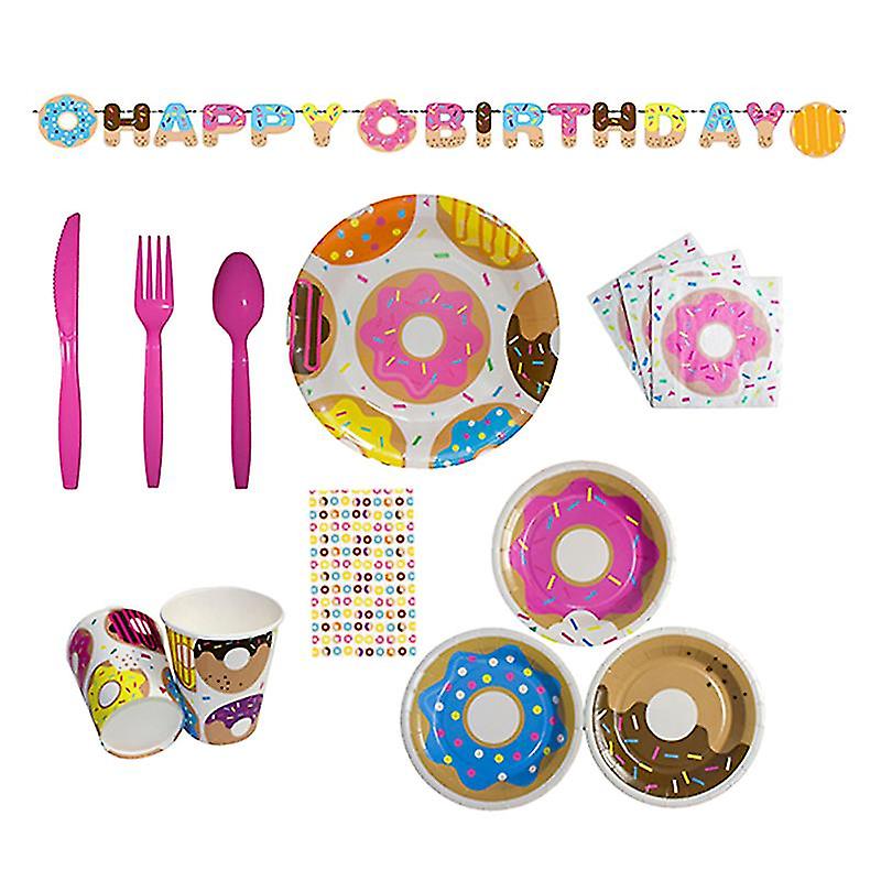 114pcs Party Disposable Tableware Set