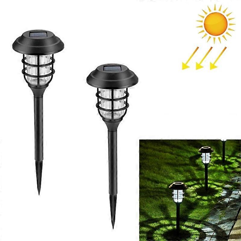 2 PCS Solar Striped Lawn Light Landscape Light