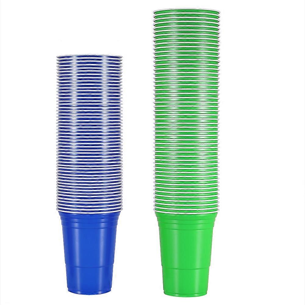 Σετ Beer Pong Σετ παιχνιδιών κατανάλωσης μπύρας Κύπελλα Pong μπύρας (50 πράσινα κύπελλα, 50 μπλε κύπελλα)