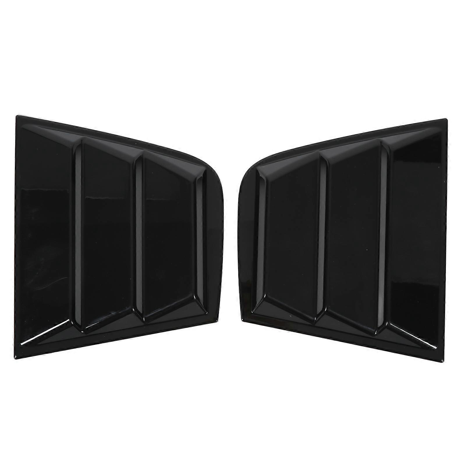2pcs Black Side Window Louver Windshield Sun Shade Cover Car Adaptations Replacement for Dodge Charger 2015+ E2U911