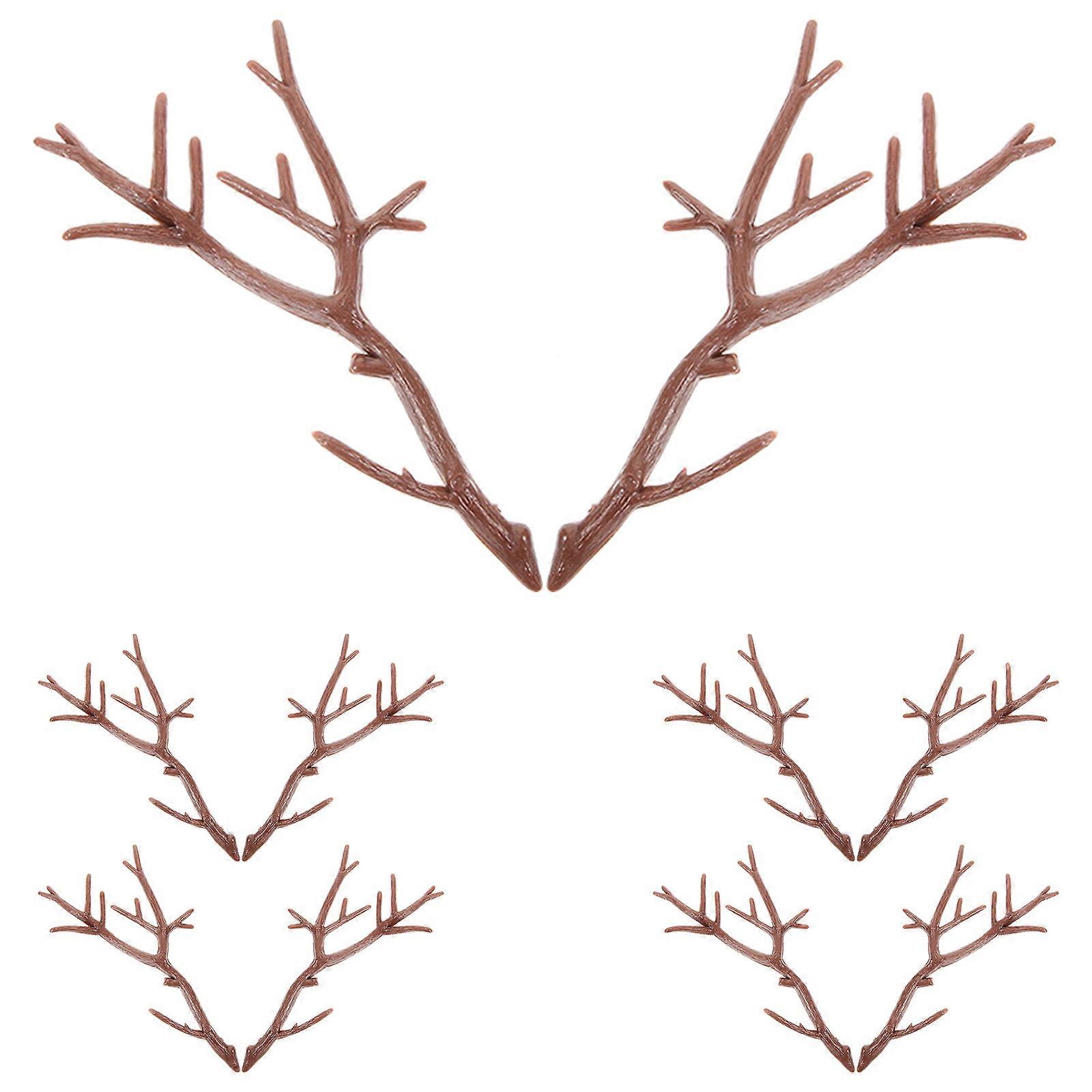 10Pcs Artificial Antler Tree Branches DIY Craft Branches Plant Twig Decor for Flower Arrangement
