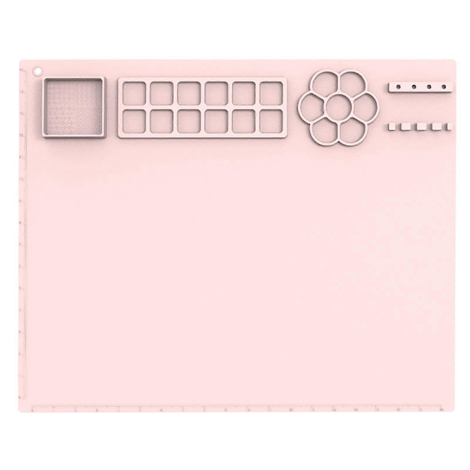 Silicone Craft Mat with Cup Non-Stick Surface Versatile Usage Easy-maintenance Foldable Design Painting Mat for Kids