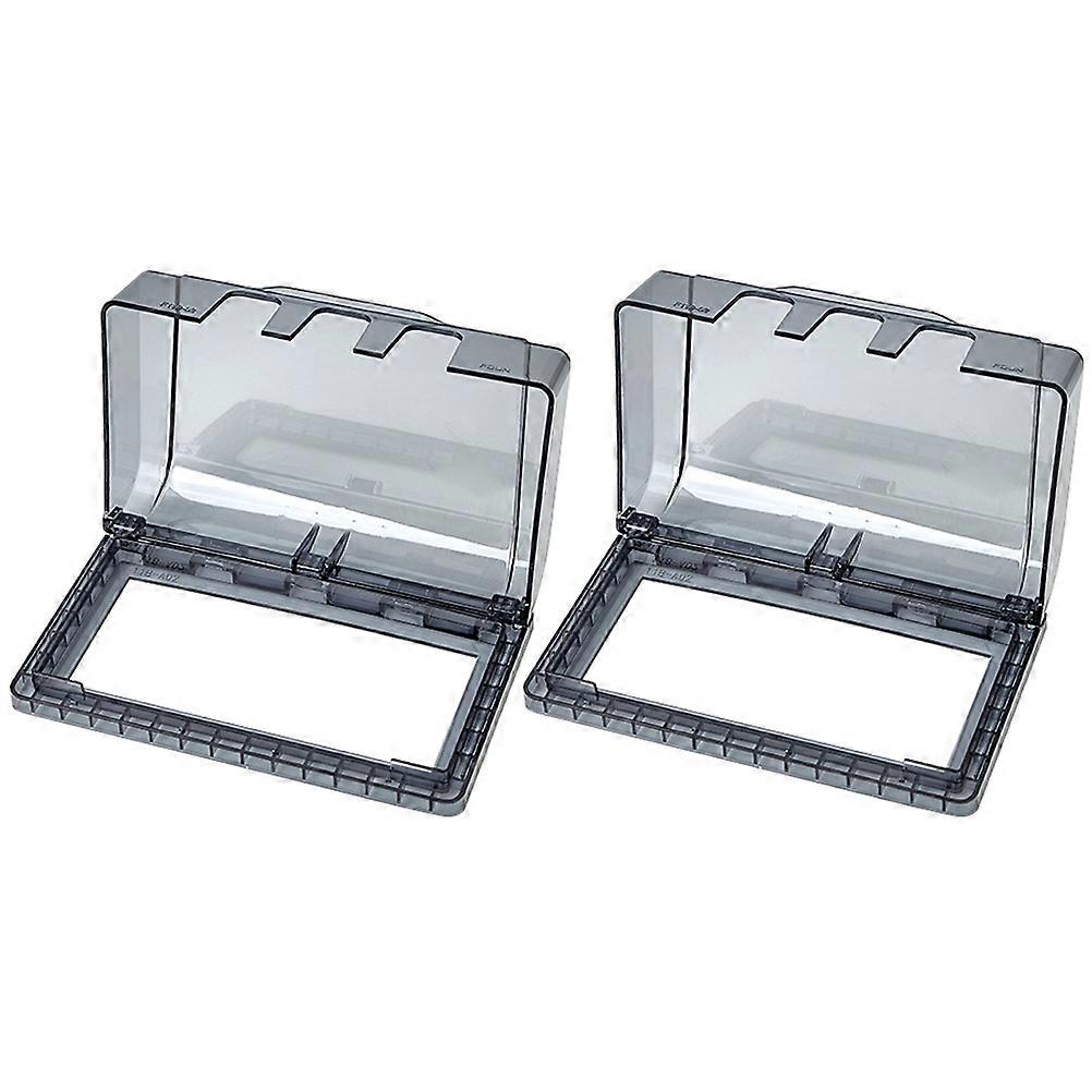 2 قطعة ماء منفذ غطاء منفذ حامي الجدار التبديل مقبس حماية مربع