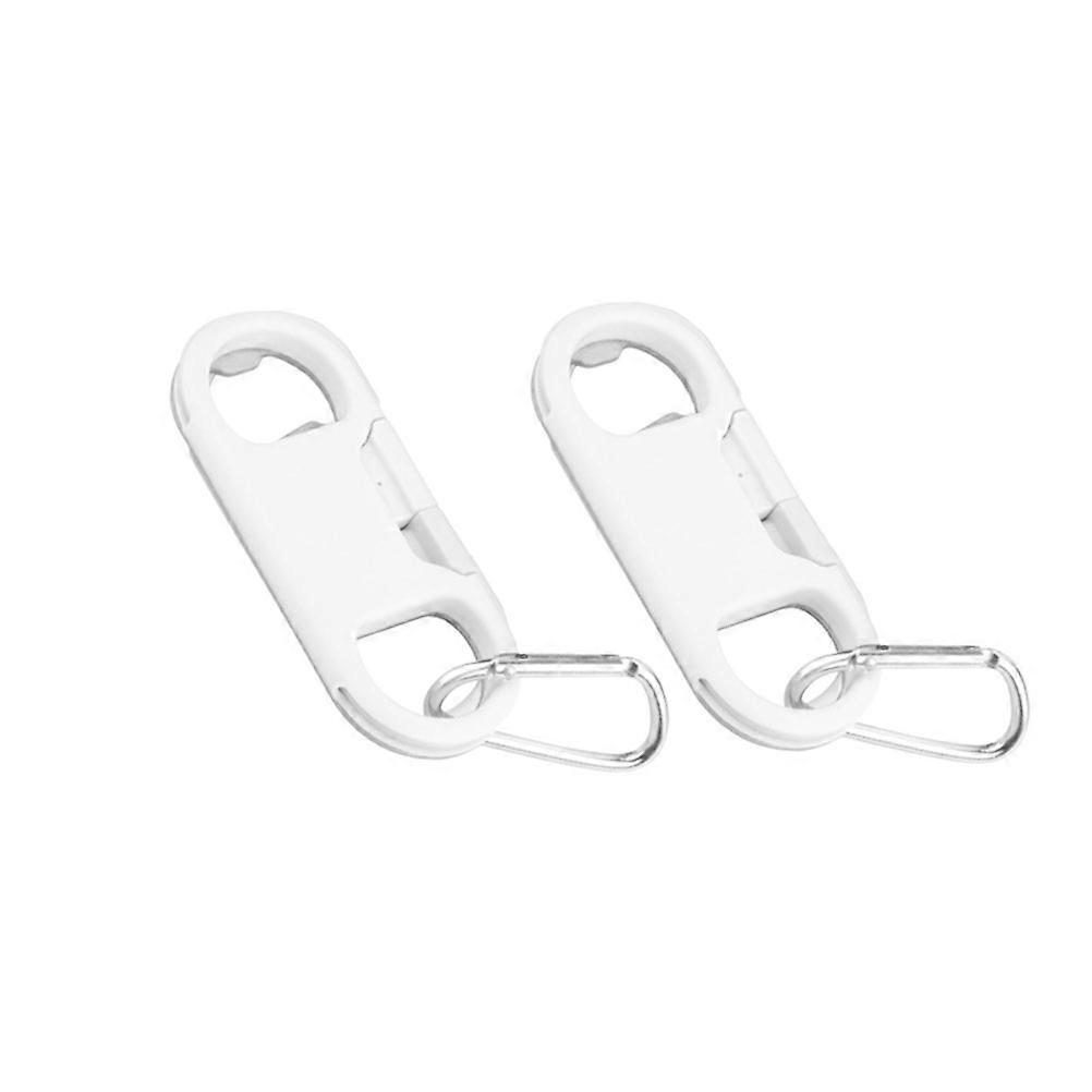 2pcs Key Chain Data Cable Telephone Key Chain Bottle Opener Keyring Creative Key Chain White White Box Packaging