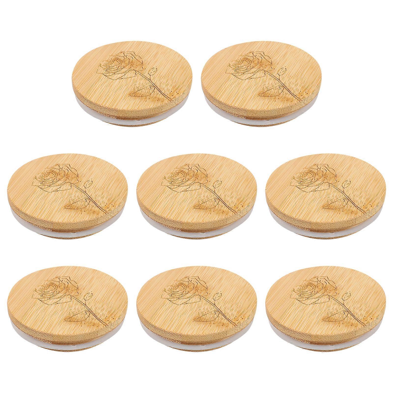 8 Pcs Silicone Cup Lids Airtight Jar Seal Lid Reusable Mason Canning Lids Reusable Canning Jar Caps