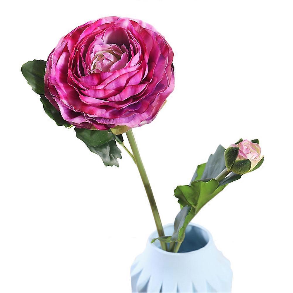 Artificial RanunculusFlower Simulation Flower Bouquet For Home Decoration(Purple)