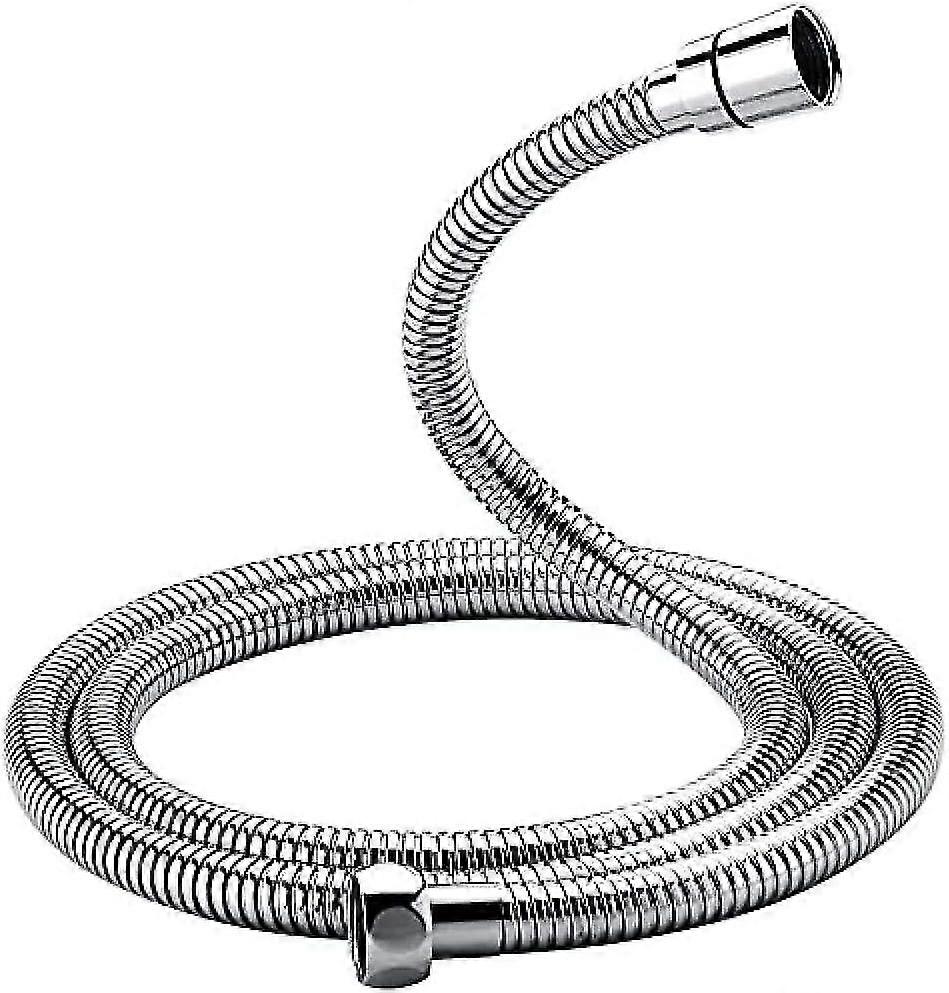 خرطوم دش عالمي (G1 / 2 "، 1.5 م) ، خرطوم دش مضاد للالتواء ومضاد للالتواء ، فولاذ مقاوم للصدأ / كروم