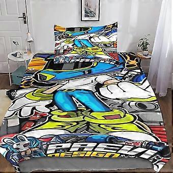 Copripiumino Motocross 3D Con Disegno Dirt Bike – Set 2 Pezzi Per Letto Singolo – Regalo Per Bambini E Ragazzi - 2