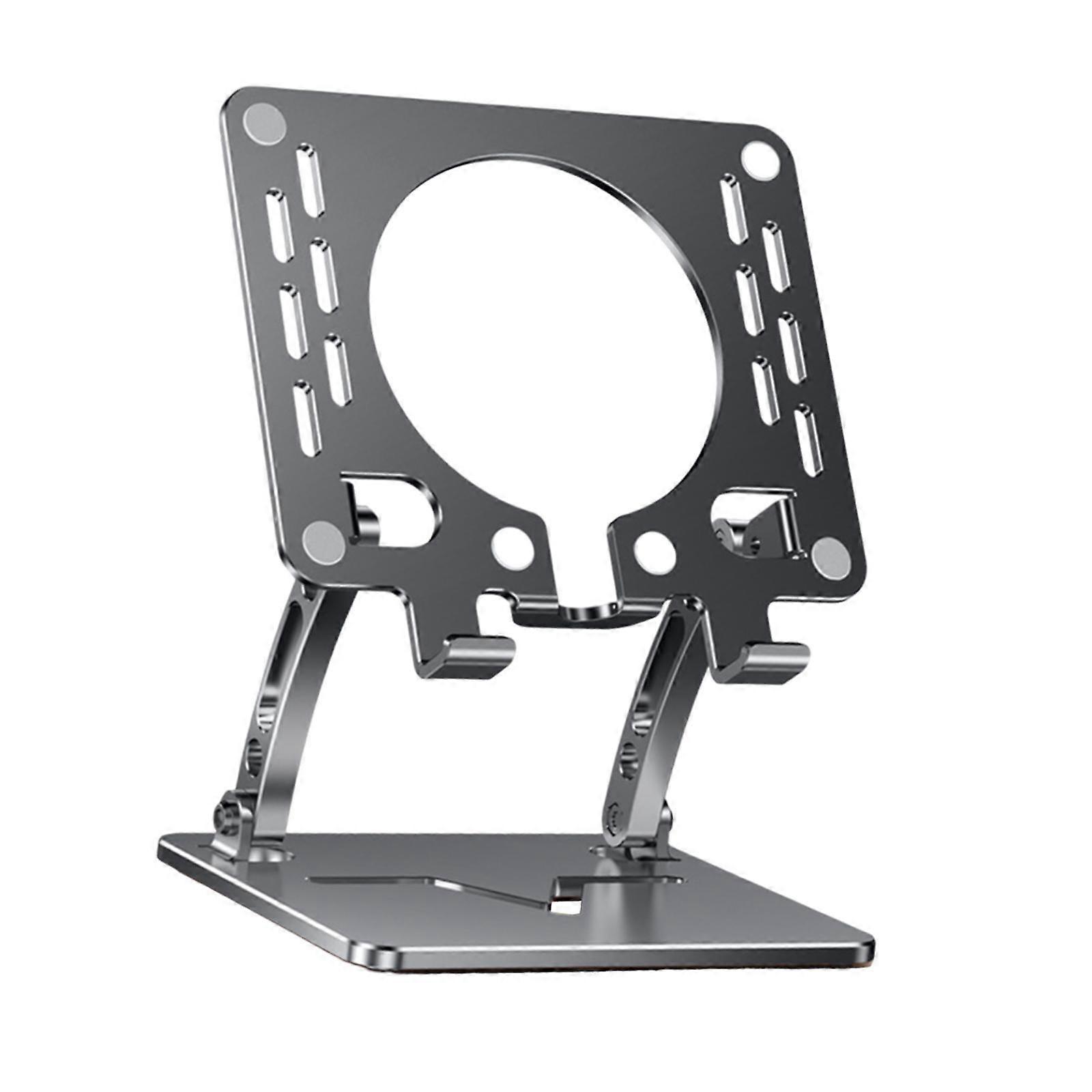 Tablet Stand Holder Nonslip Base Desktop Stand Riser Personal Computer Riser Black Round Hole