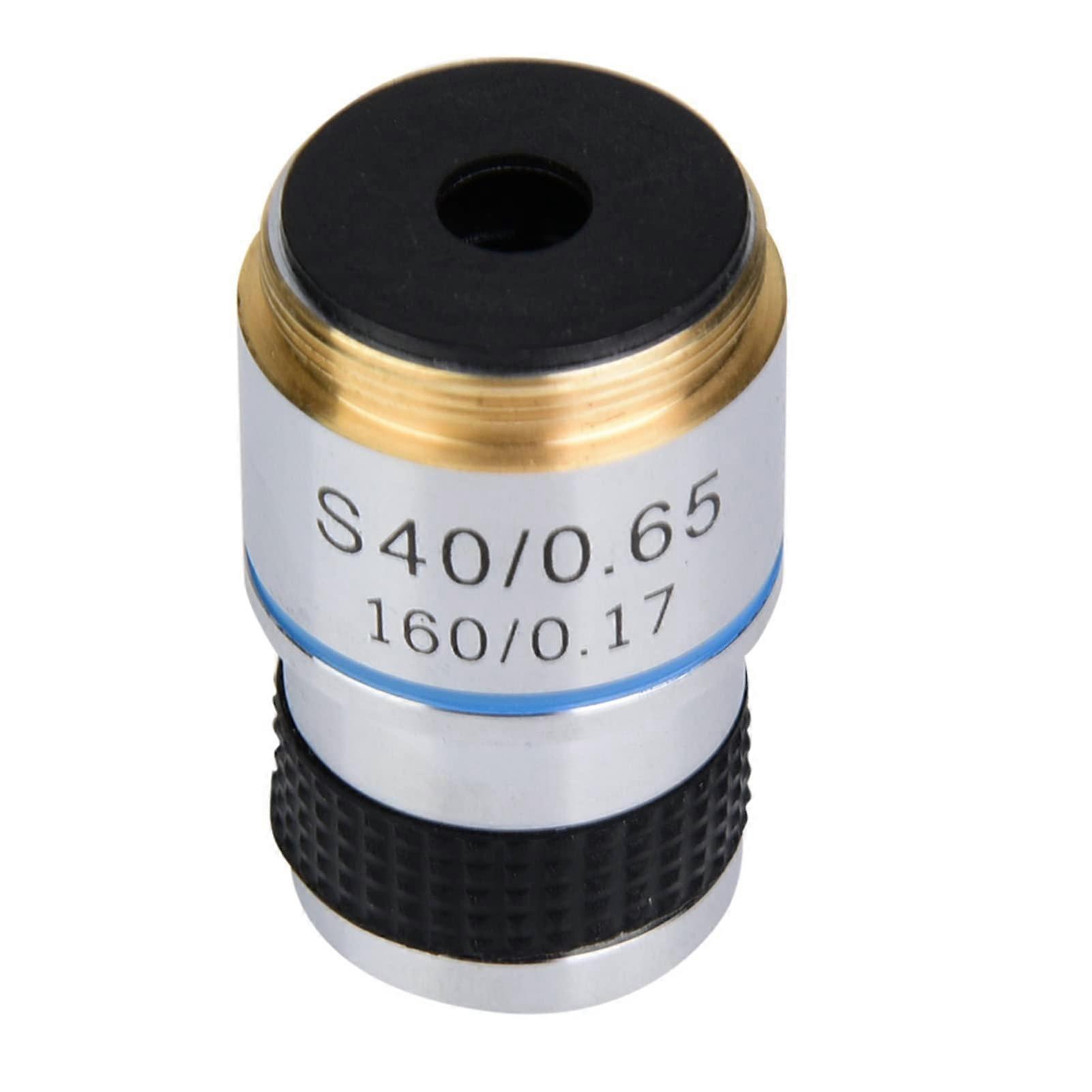 Achromatic Objectives Lens, 0X 185 Biological Microscope Achromatic Objectives Lens, for Optical Instruments Conversion Objective Lens